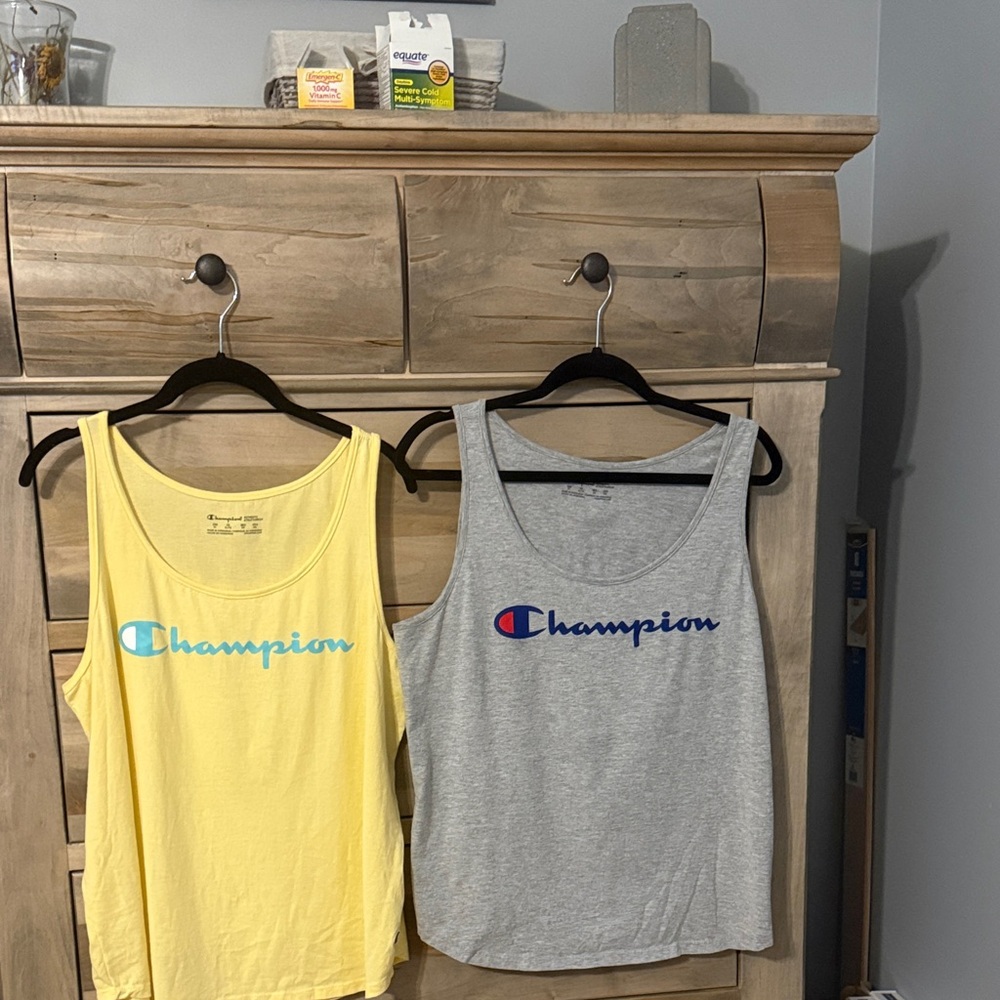 BOGO item Champion Yellow and Gray Tank Top Duo